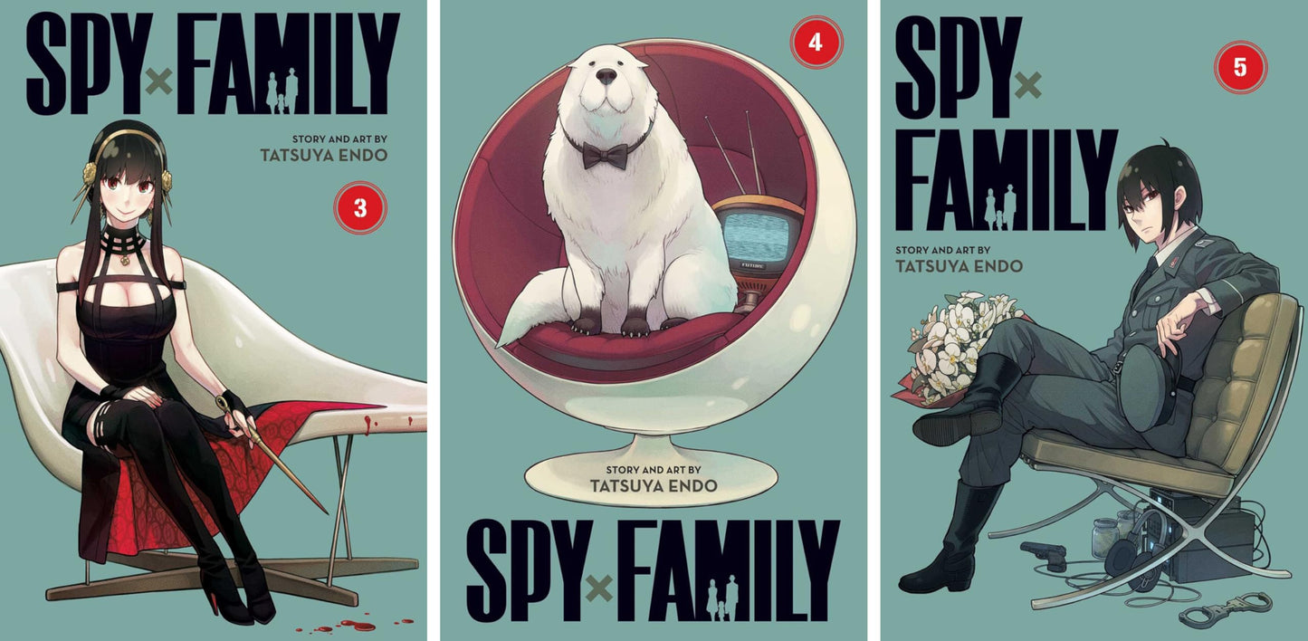 Spy x Family Complete 17 Book Series (Vol. 1-15 + Official Guide + Spy x Family Portrait) Manga Set, by Tatsuya Endo (17 Books)