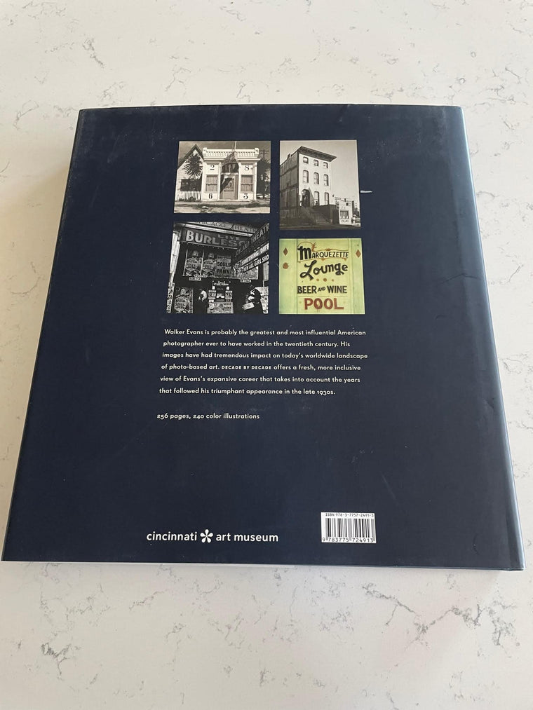 Walker Evans: Decade by Decade — back cover