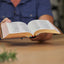NKJV, End-of-Verse Reference Bible, Personal Size Large Print, Premium Goatskin Leather, Brown, Premier Collection, Red Letter, Comfort Print: Holy Bible, New King James Version