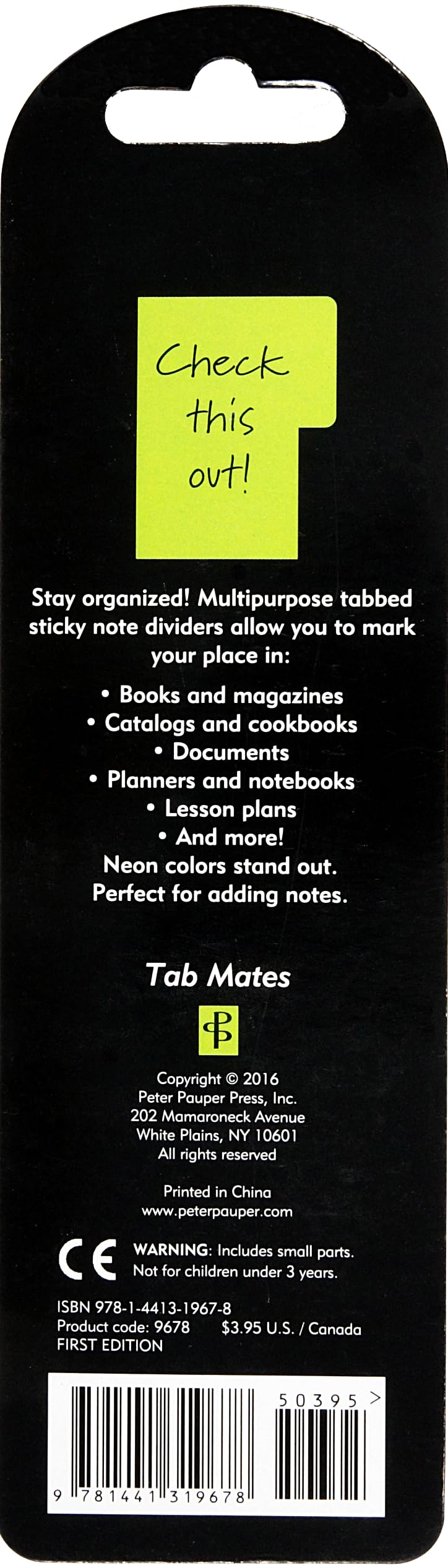 Tab Mates (Set of 120 Tabbed Sticky Notes)