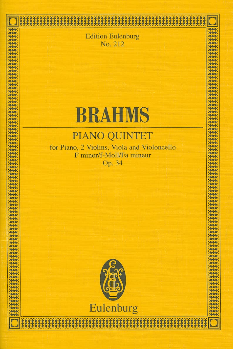 Piano Quintet in F minor, Op. 34 (Edition Eulenburg)
