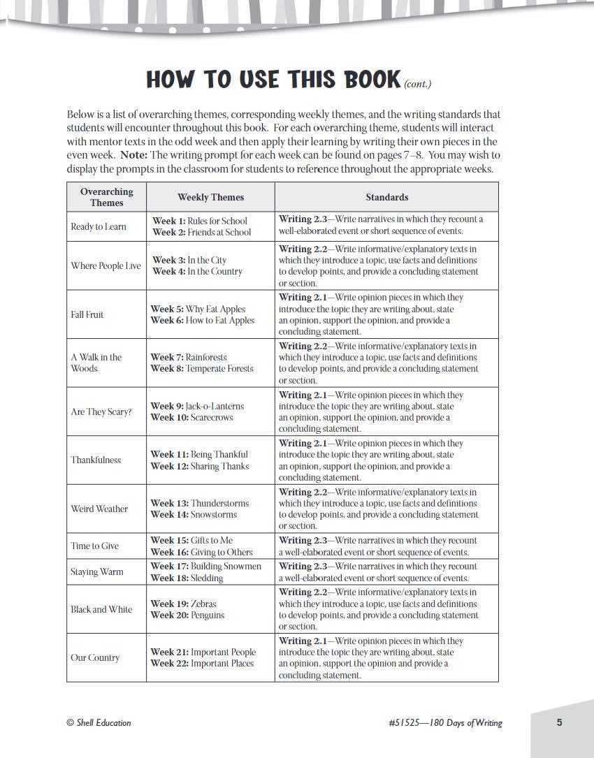 180 Days of Writing for Second Grade - An Easy-to-Use Second Grade Writing Workbook to Practice and Improve Writing Skills (180 Days of Practice)