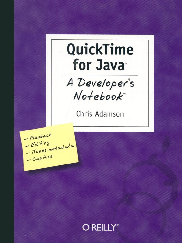 QuickTime for Java: A Developer's Notebook