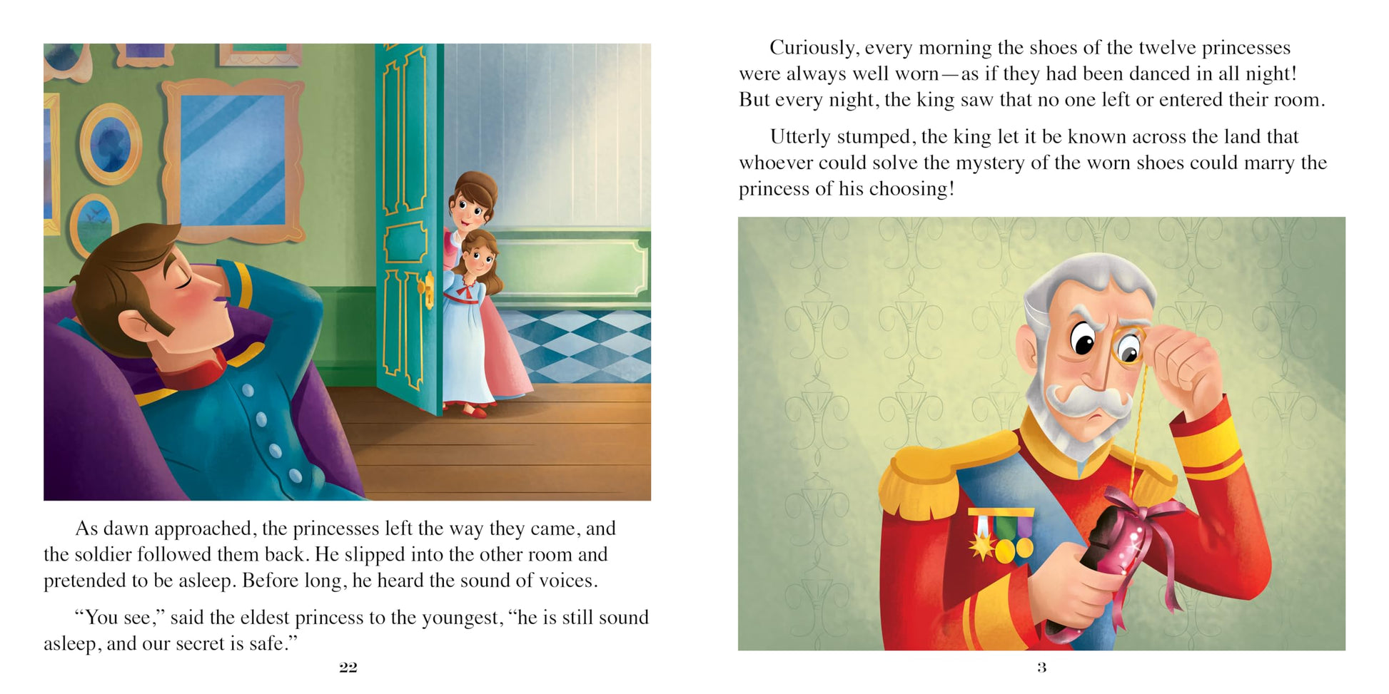 Phidal Twelve Dancing Princesses Little Classics - Stories for kids, 24-page storybook
