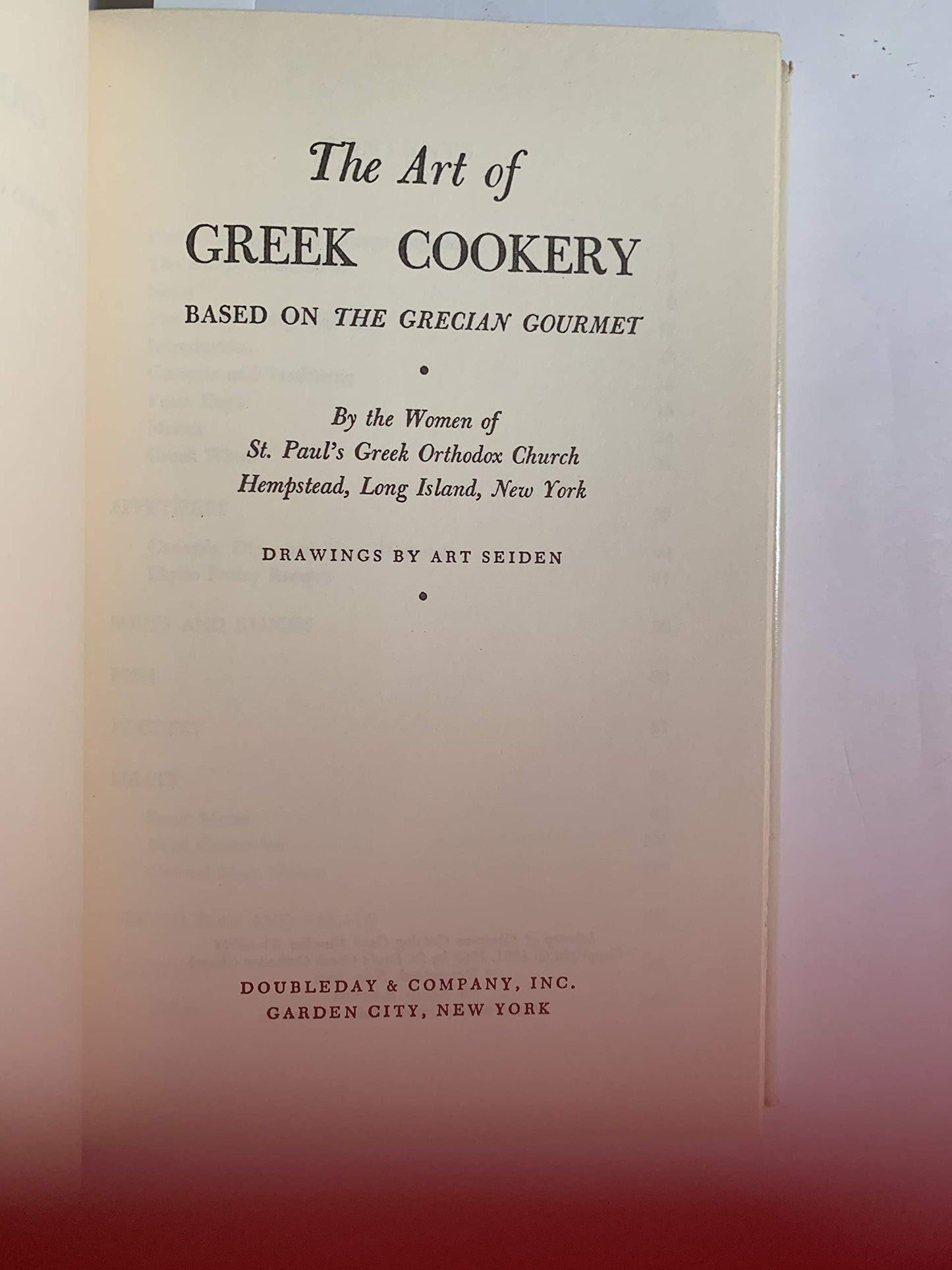 The Art of Greek Cookery by The Women of St. Paul's Greek Or