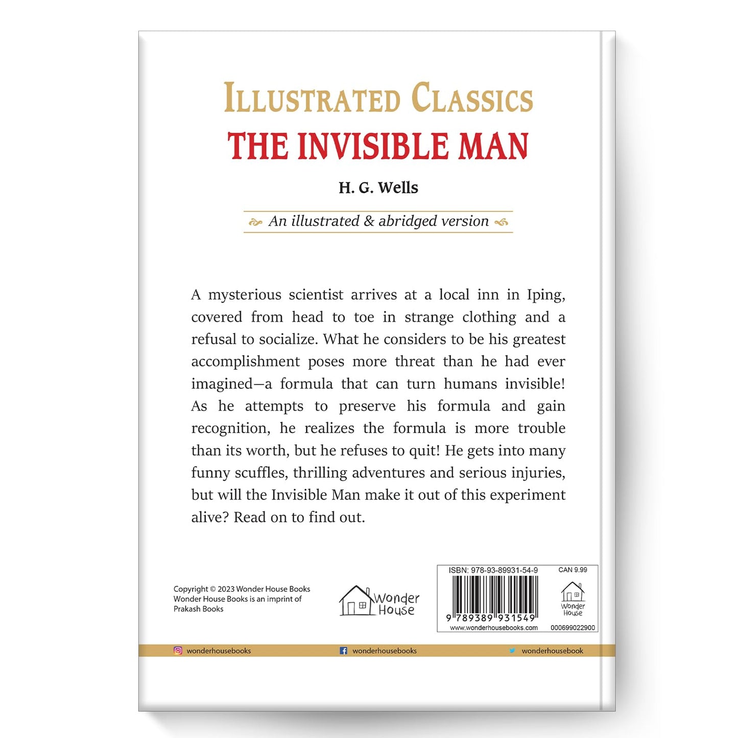 Illustrated Classics - The Invisible Man: Abridged Novels With Review Questions