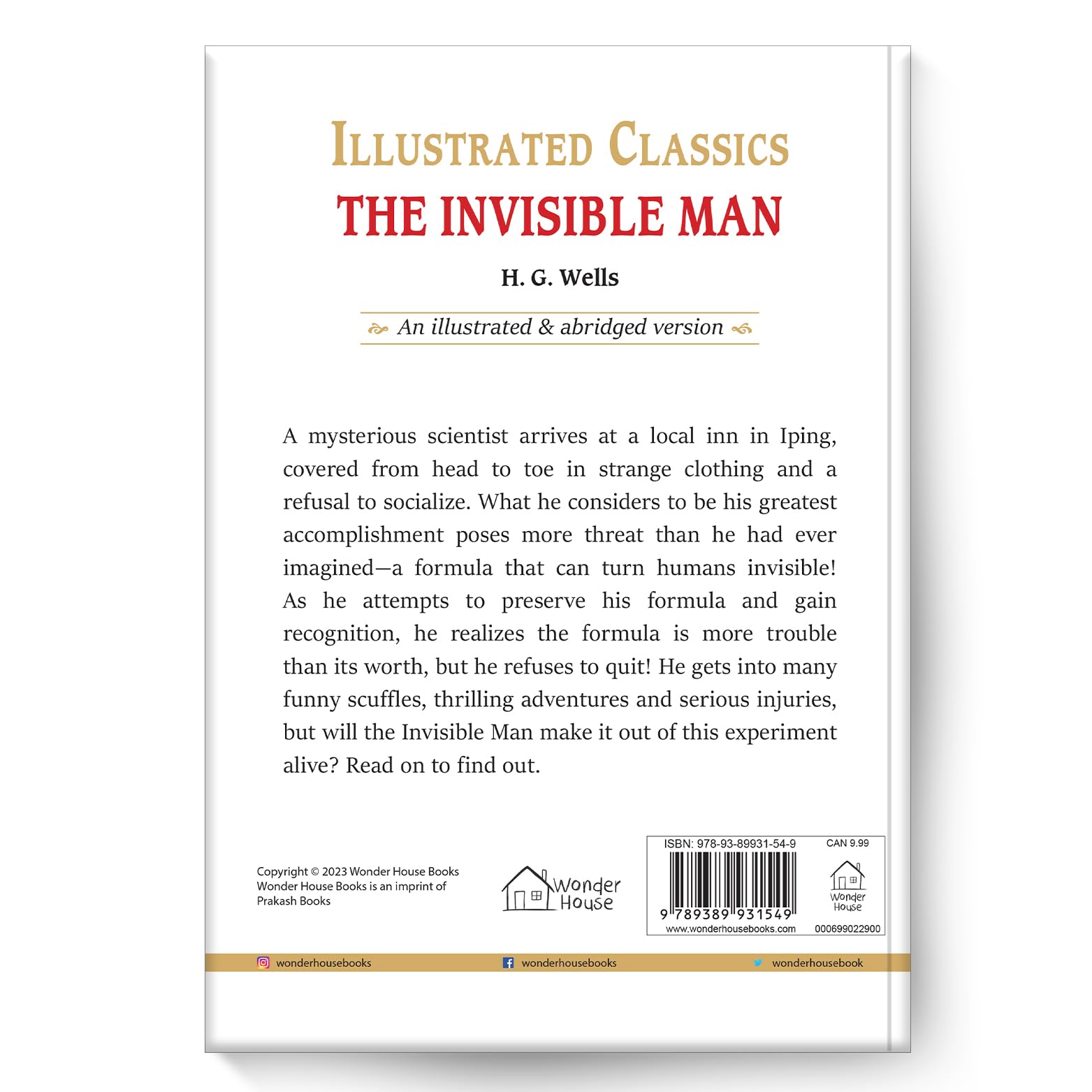 Illustrated Classics - The Invisible Man: Abridged Novels With Review Questions