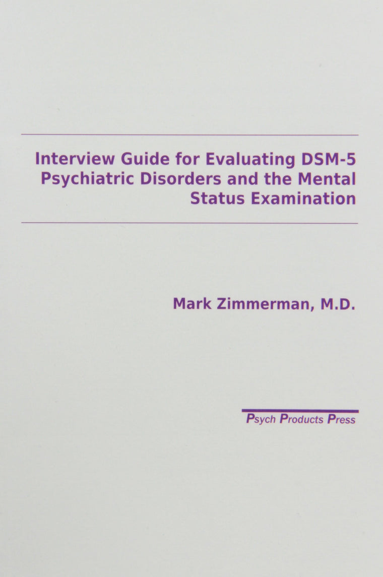 Interview Guide for Evaluation of Dsm-IV Disorders