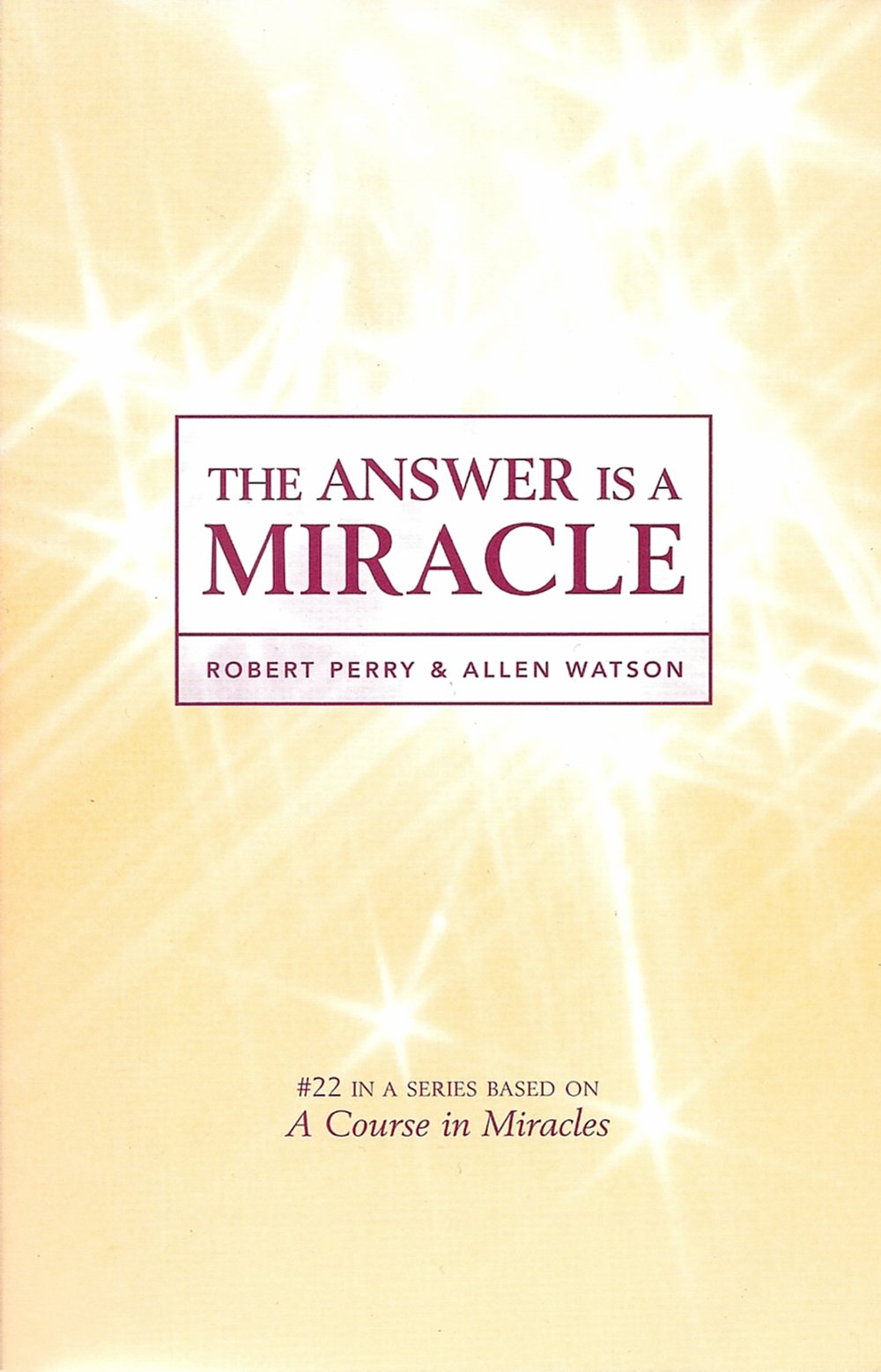 The Answer Is a Miracle