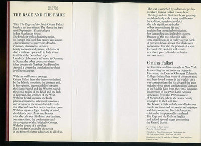 The Rage and the Pride by Oriana Fallaci