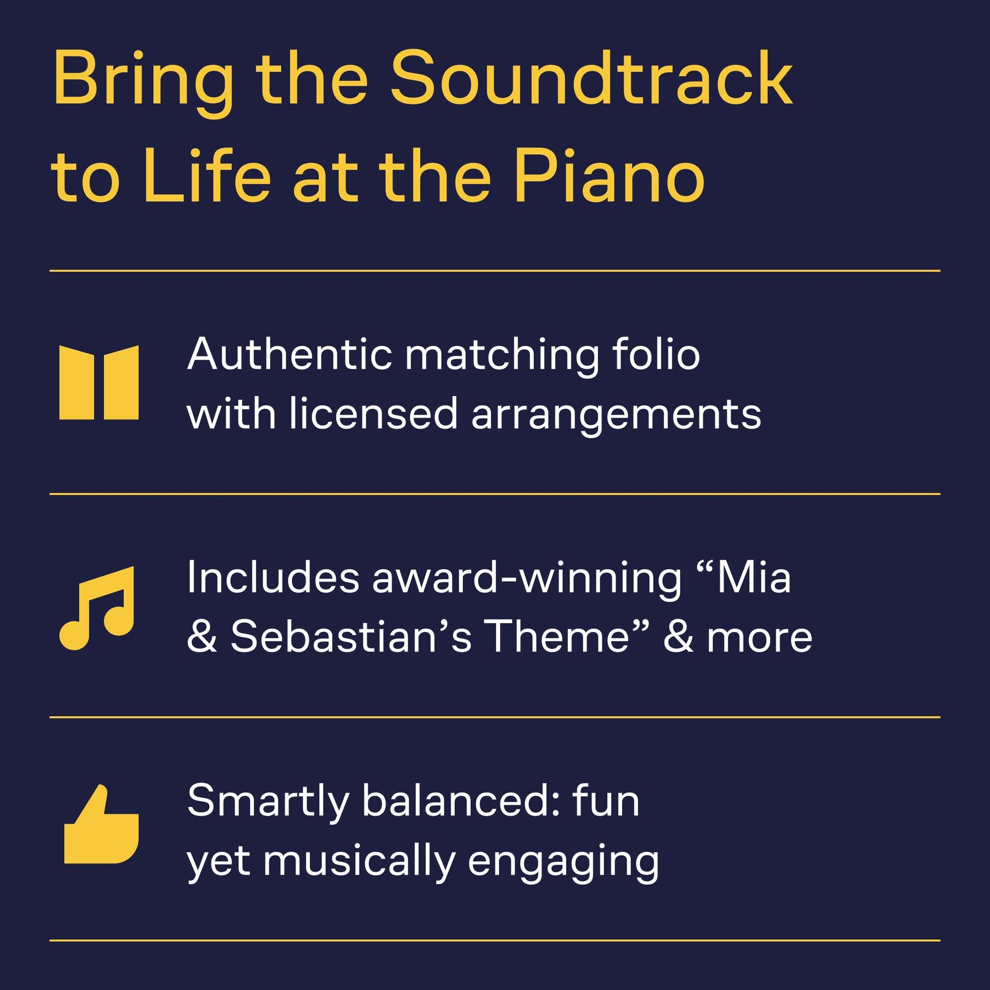 La La Land for Piano Solo Songbook  Intermediate Piano Sheet Music for Pianists  Official Movie Music Book with 10 Film Themes  Ideal for Students Teachers and Music Lovers