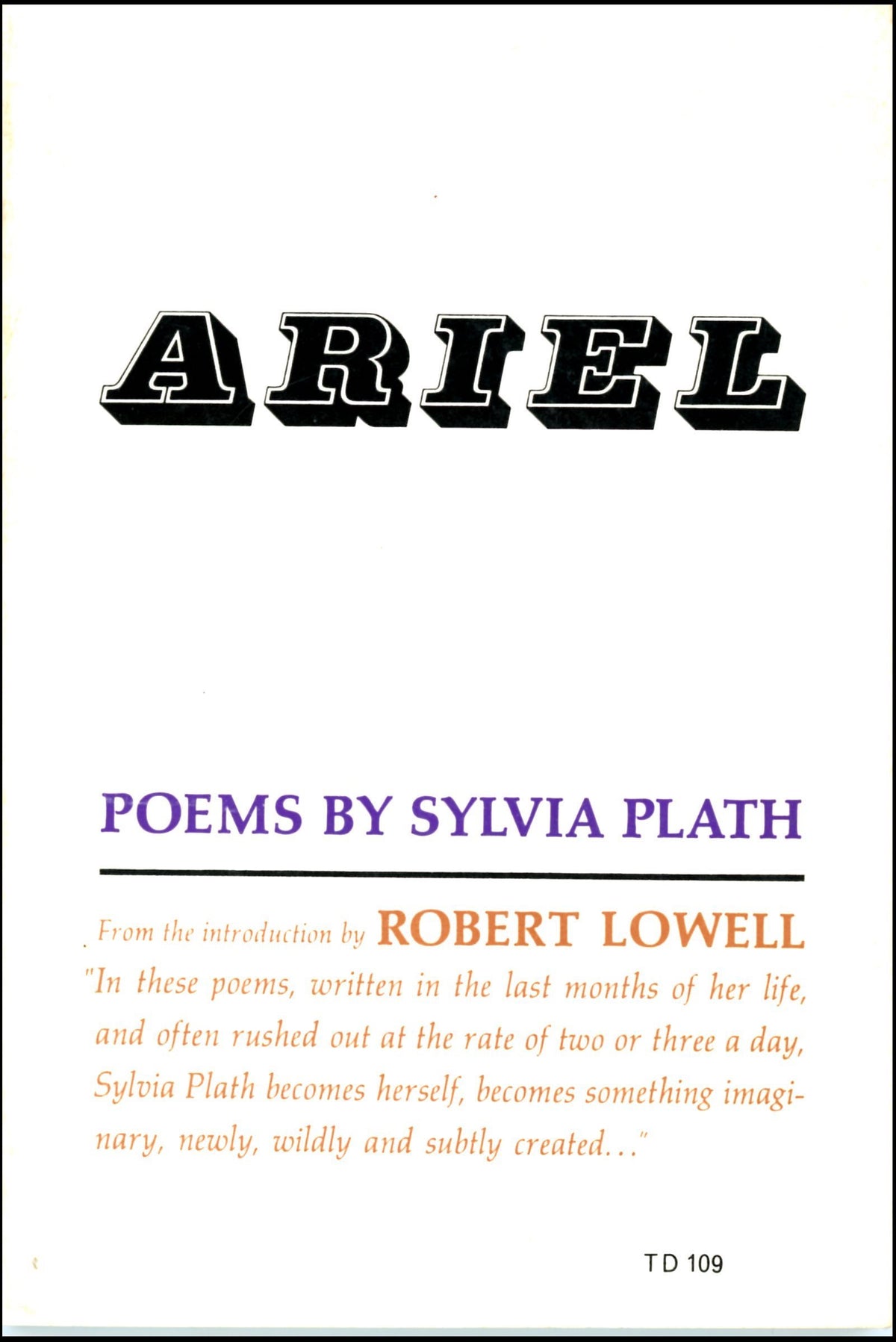 Ariel: Poems