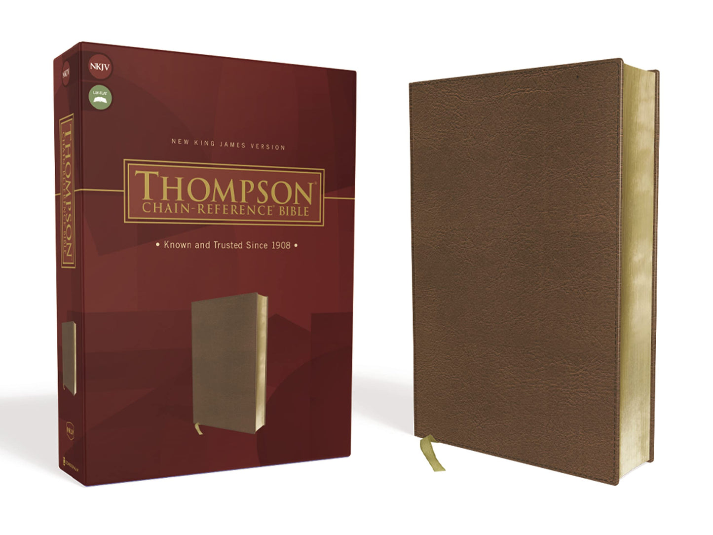 NKJV, Thompson Chain-Reference Bible, Leathersoft, Brown, Re