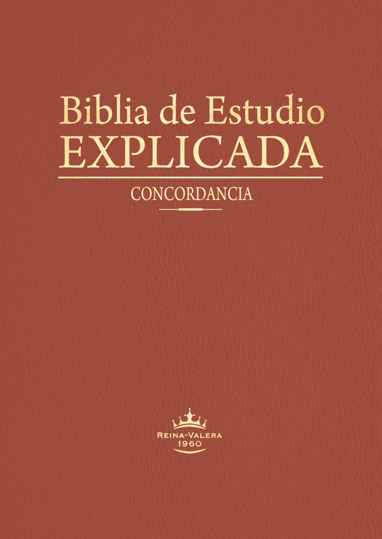 Biblia de estudio Explicada (Piel especial marrón claro) (Spanish Edition)