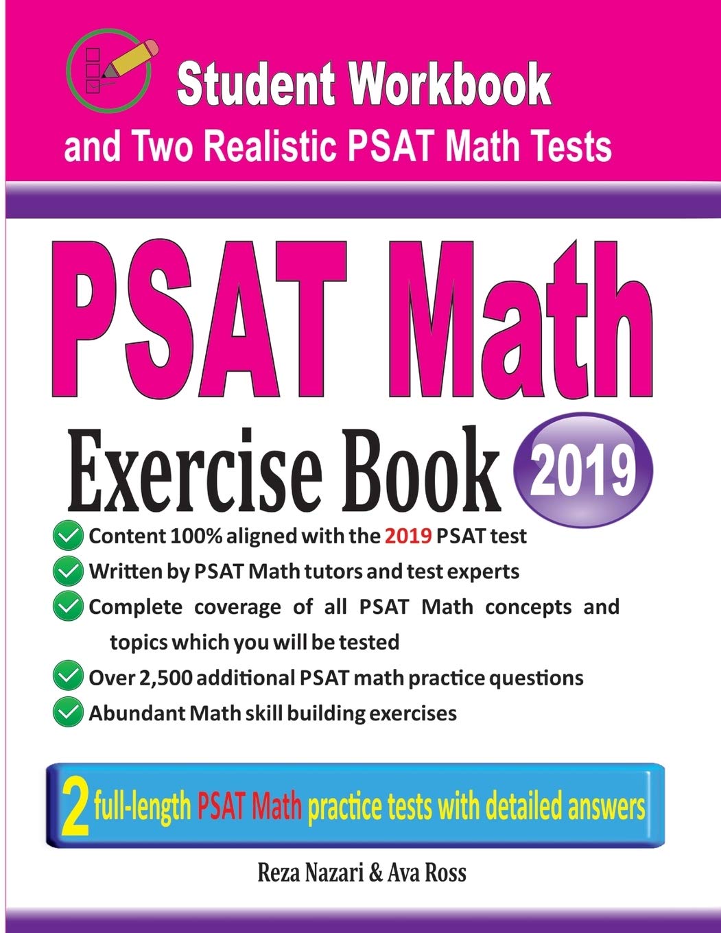PSAT Math Exercise Book: Student Workbook and Two Realistic PSAT Math Tests