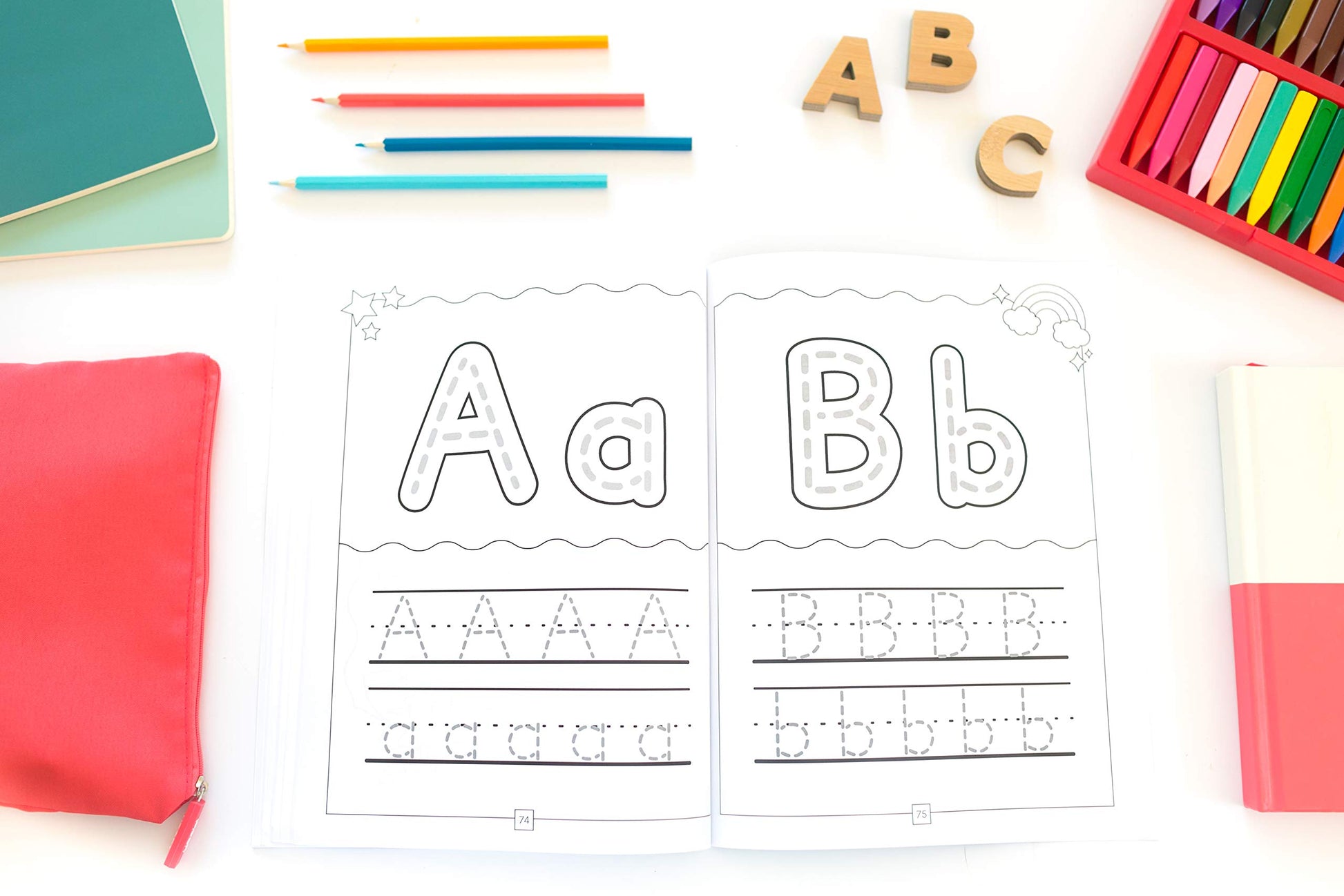 My Magical Preschool Workbook: Letter Tracing  Coloring for Kids Ages 3 +  Lines and Shapes Pen Control  Toddler Learning Activities  Pre K to Kindergarten