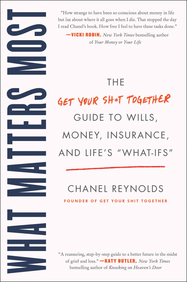 What Matters Most: The Get Your Shit Together Guide to Wills, Money, Insurance, and Life's "What-ifs" - A Compassionate No-Nonsense Handbook for Estate Planning After Loss