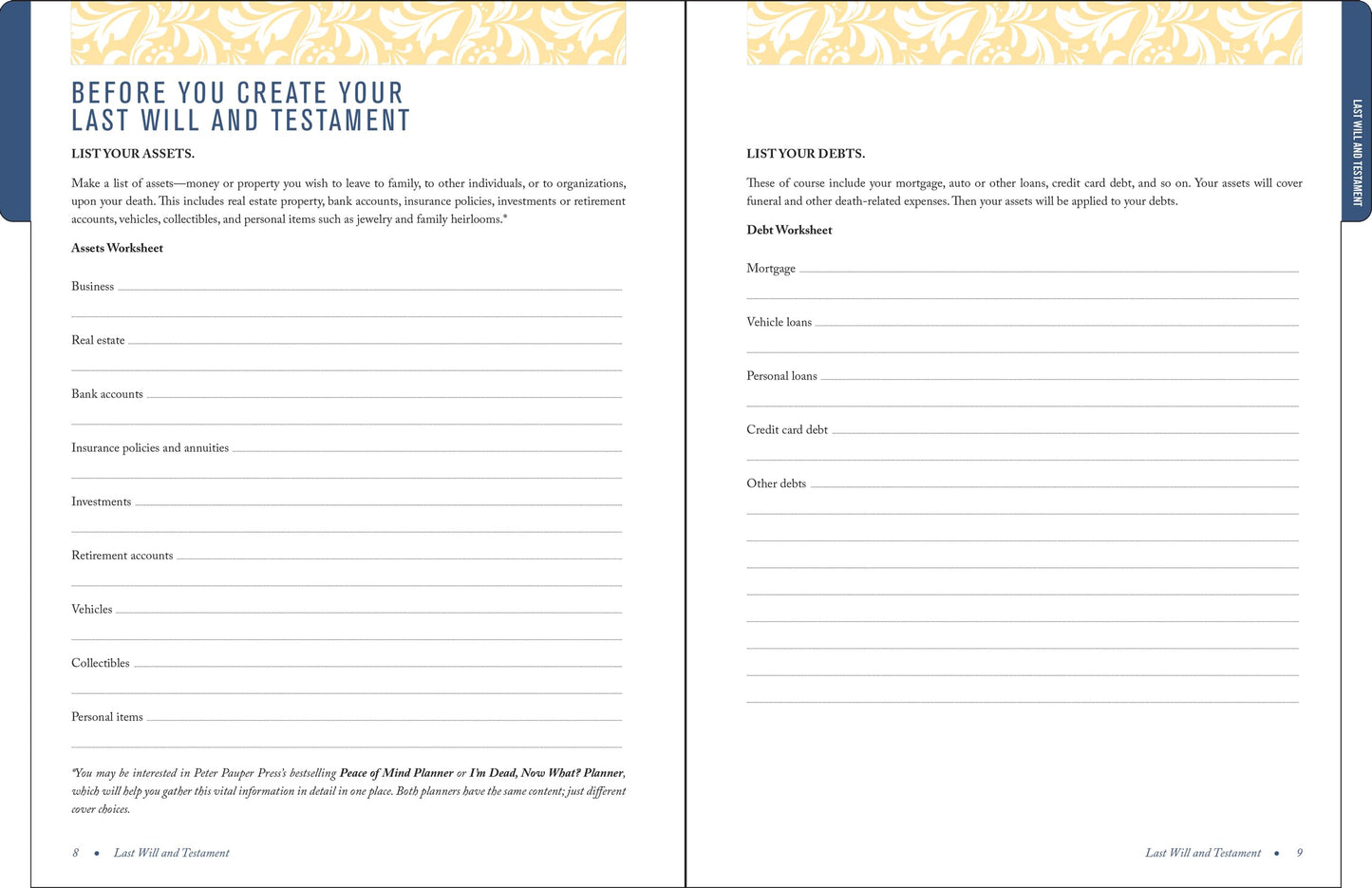 My Family Estate Legal Document Kit (includes Last Will and