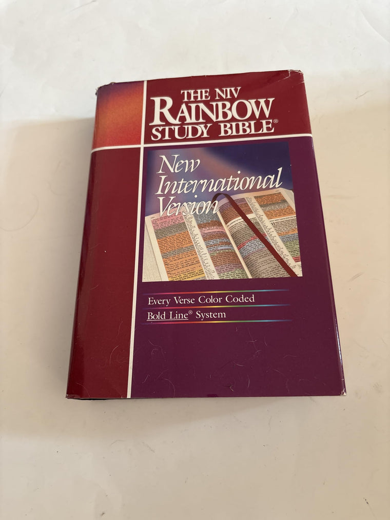New International Version Rainbow Study Bible/Burgundy