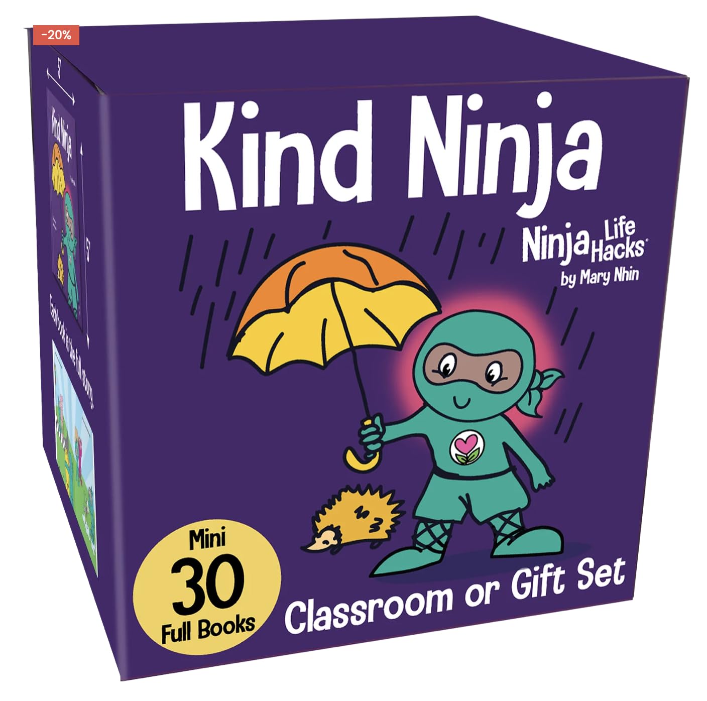 Kind Ninja Mini Books Classroom or Party Gift Set (30 Mini Books)