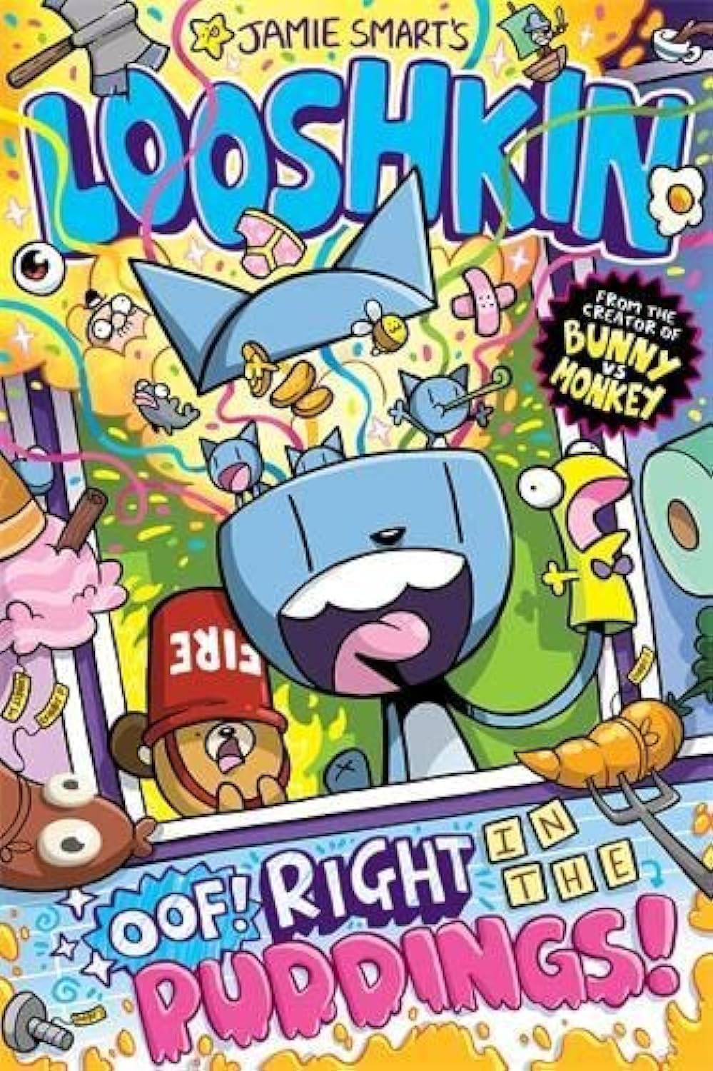 Jamie Smart's LOOSHKIN Series 3 Books Collection Set(Looshkin: Honk If You See It!,Looshkin: Oof! Right in the Puddings! & Looshkin: The Maddest Cat in the World)