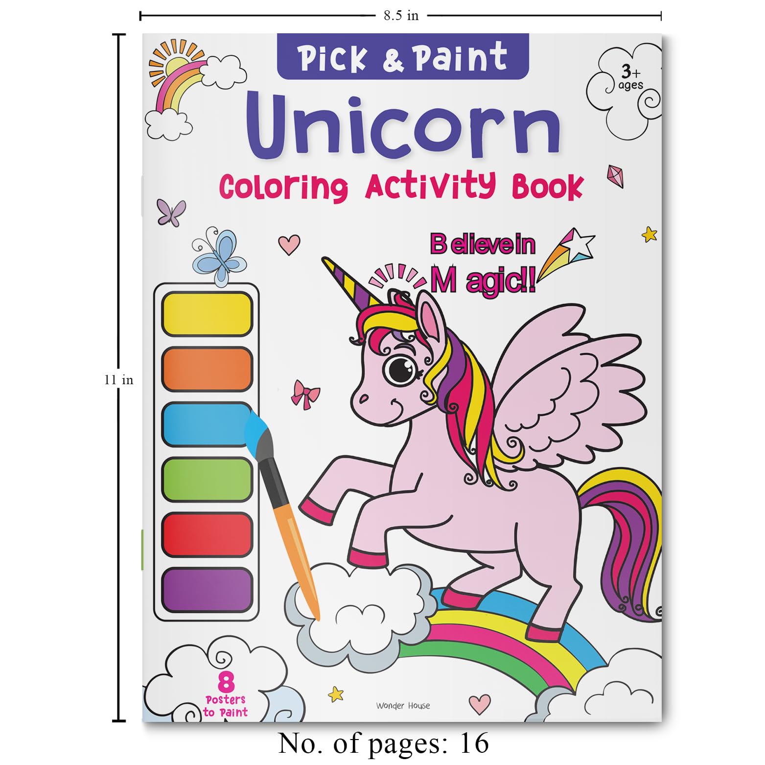 Unicorn: Pick and Paint Coloring Activity Book