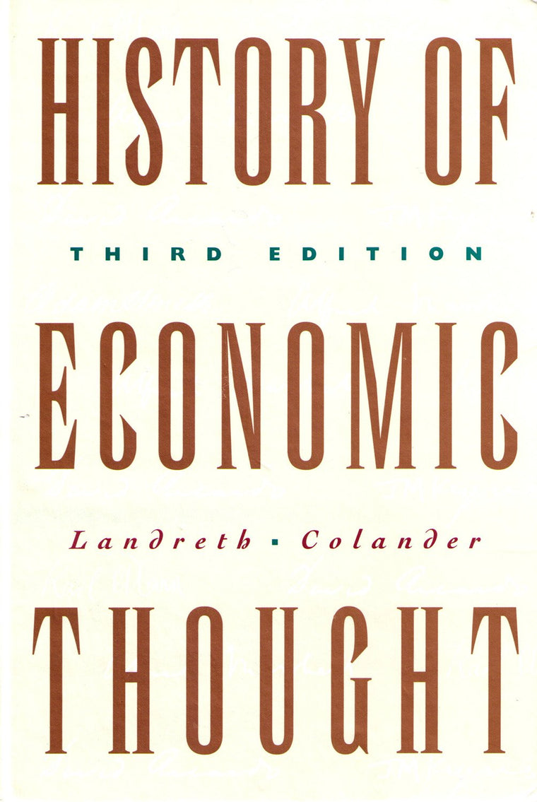 History of Economic Thought
