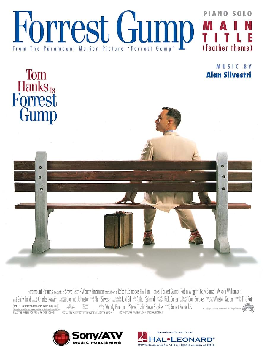 Forrest Gump Main Title Feather Theme for Piano Solo
