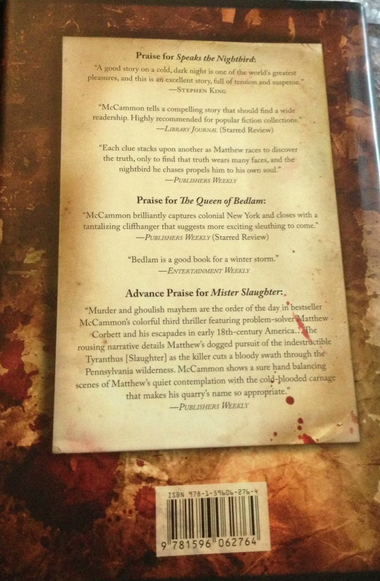 Mister Slaughter — back cover