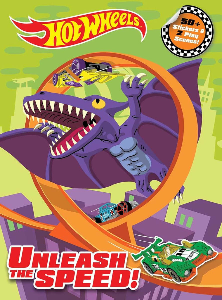 Hot Wheels: Unleash the Speed!: Panorama Sticker Book (Panorama Sticker Storybook)