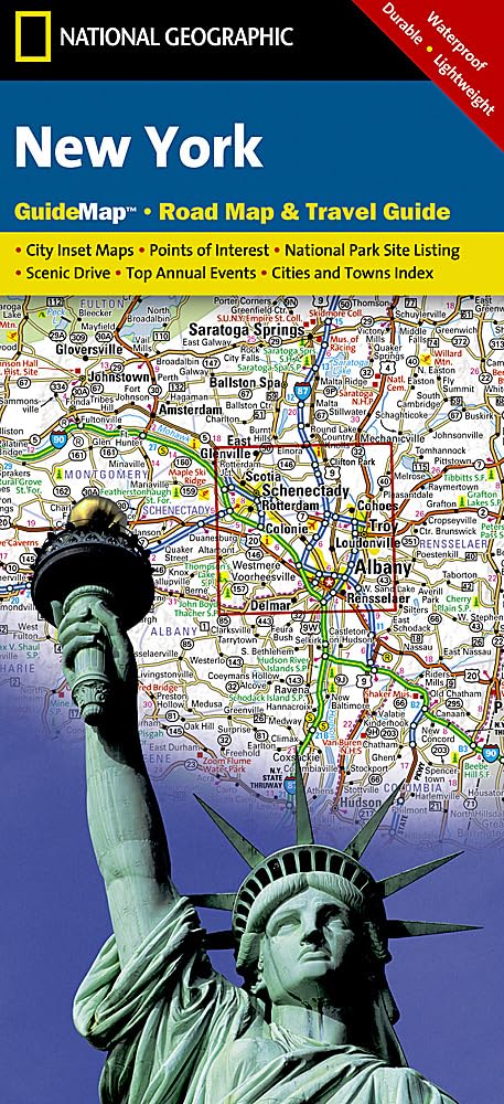 New York Map (National Geographic Guide Map)