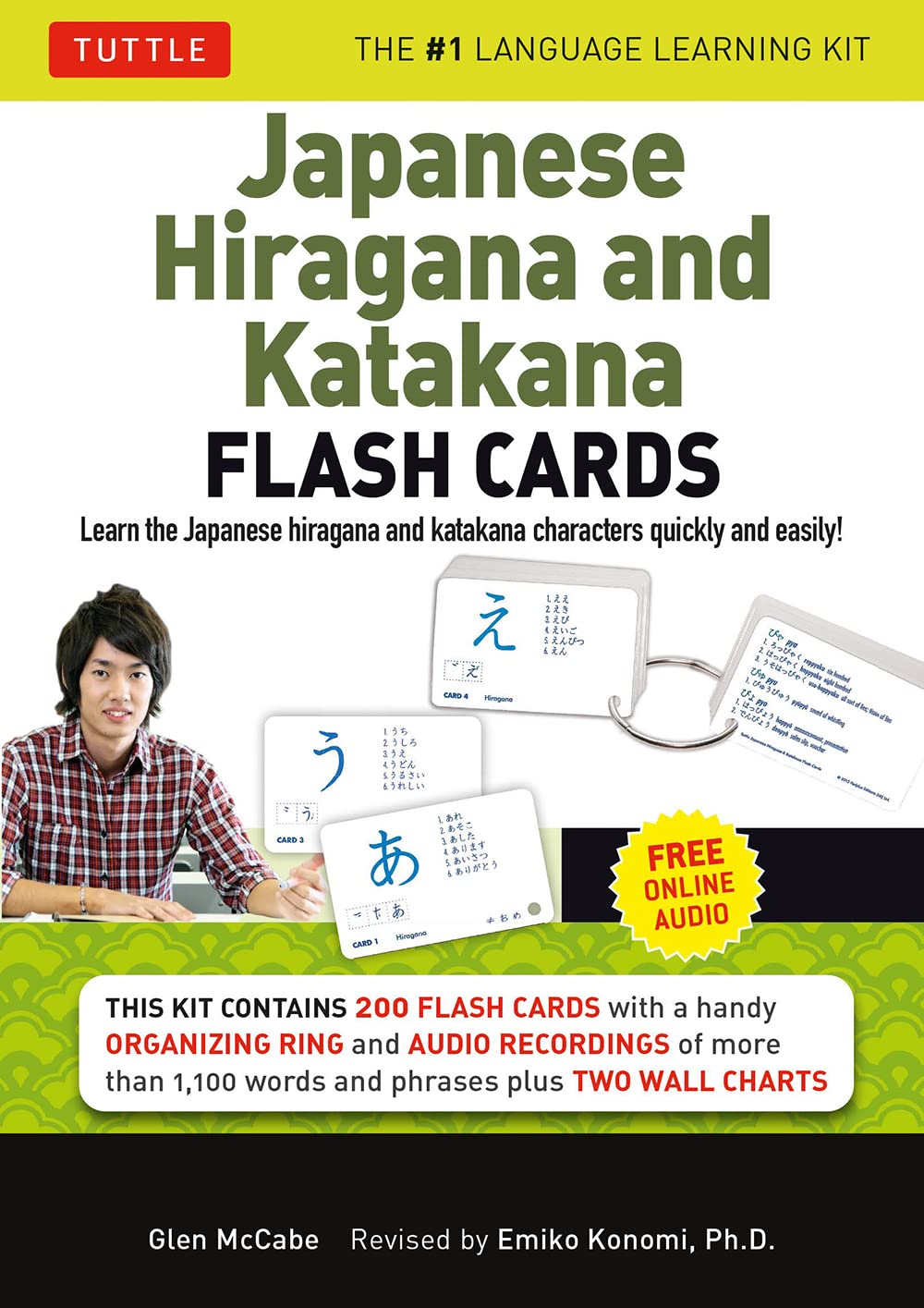Japanese Hiragana and Katakana Flash Cards Kit: Learn the Two Japanese Alphabets Quickly & Easily with this Japanese Flash Cards Kit (Online Audio Included)