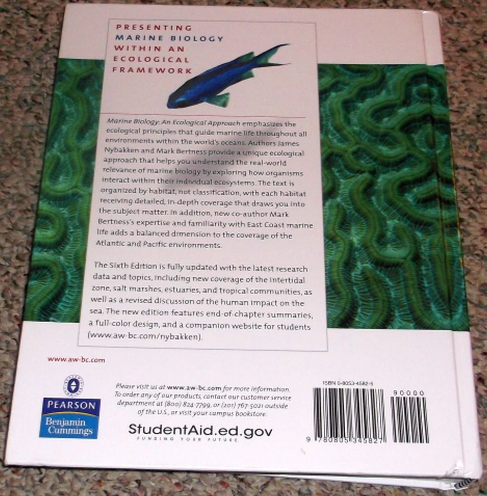 Marine Biology: An Ecological Approach by Nybakken, James W.
