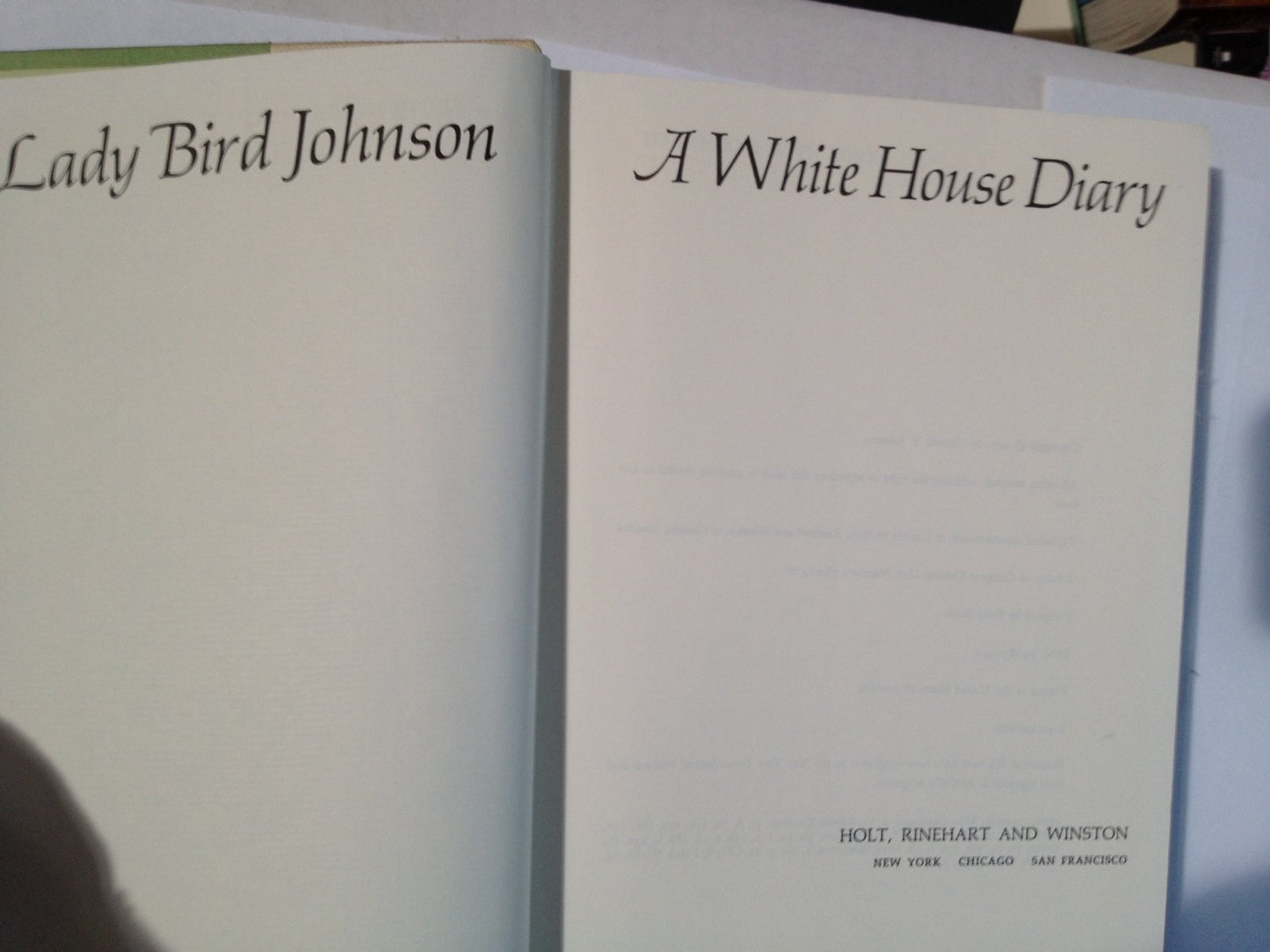 A White House diary