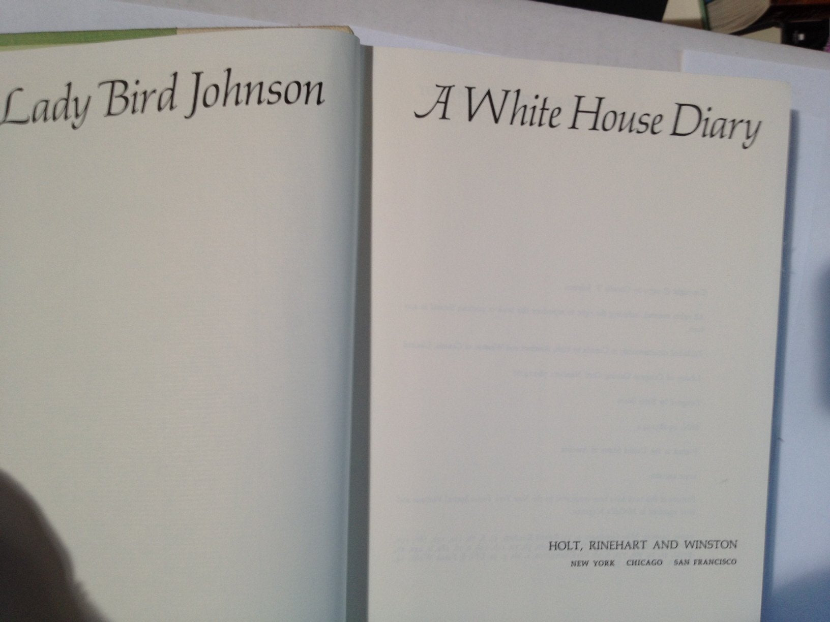 A White House diary