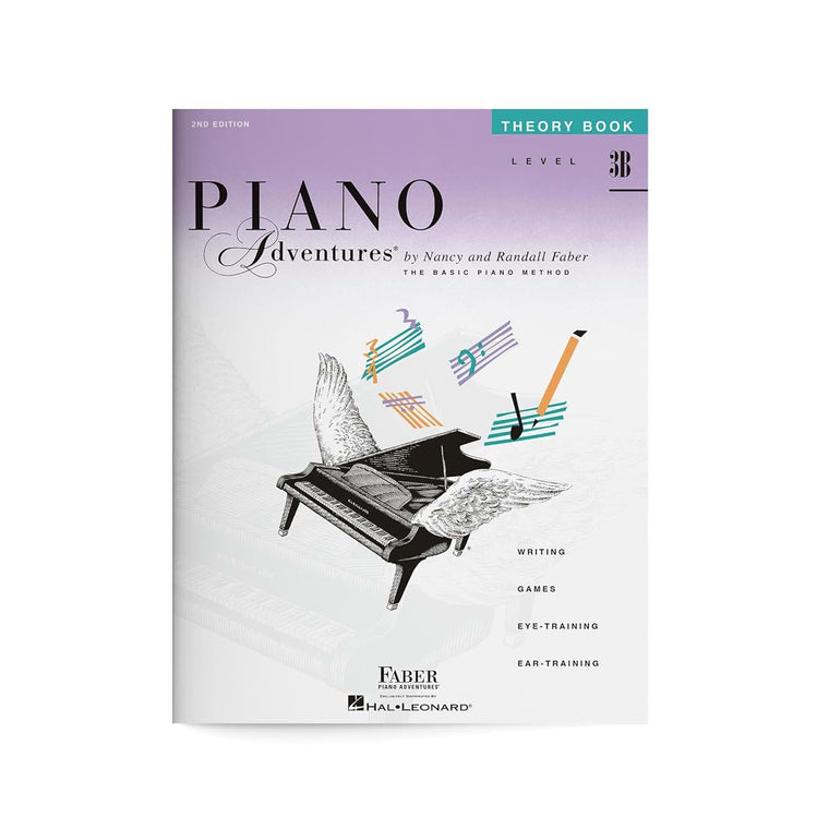 Piano Adventures: Theory Book - Level 3B, 2nd Edition  Music Theory Workbook for Piano Students  Sheet Music and Ear Training Book with Chords and Rhythm Exercises  Faber Piano Method Book