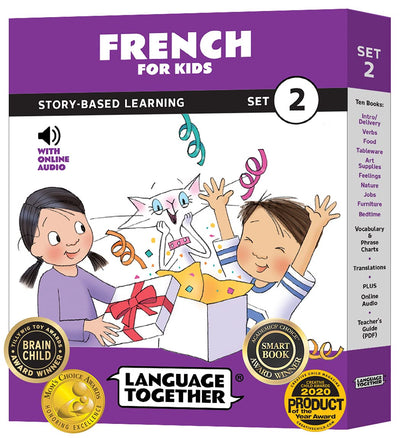 French for Kids Set 2: Beginner Reader Box Set - 10 Early Readers with Online Audio  Jump-Start Learning French with First Words & Phrases (Ages 3-8) by Language Together (French Edition)