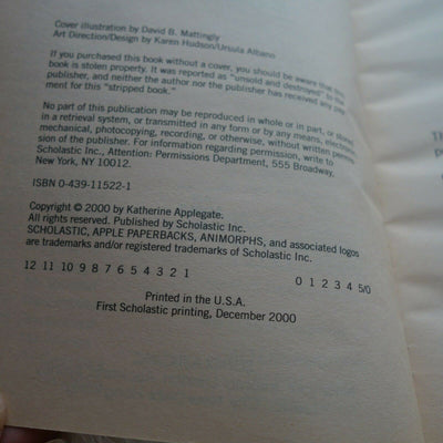 The Return (Animorphs, No. 48) by Applegate, Katherine
