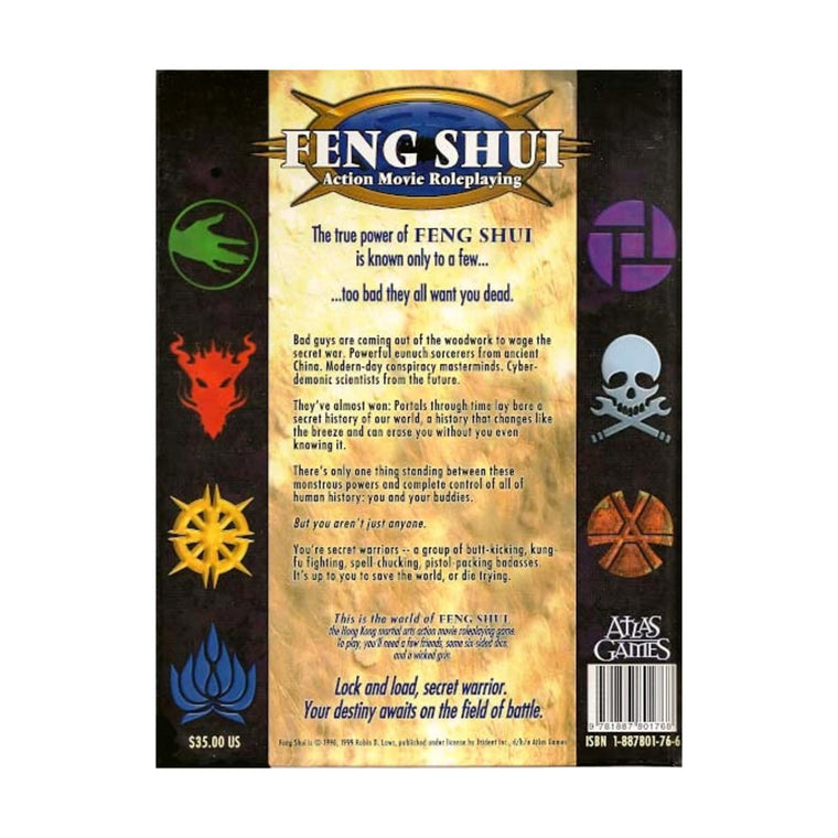 Feng Shui: Action Movie Roleplaying — back cover