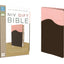 NIV, Gift Bible, Leathersoft, Pink/Brown, Red Letter Edition