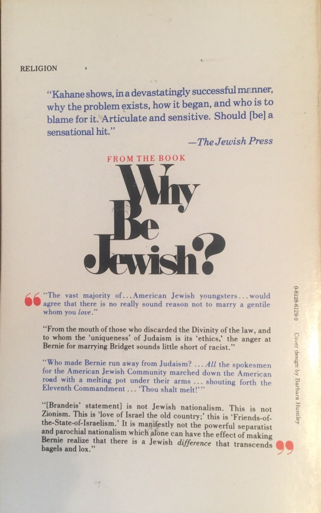 Why Be Jewish?: Intermarriage, Assimilation and Alienation