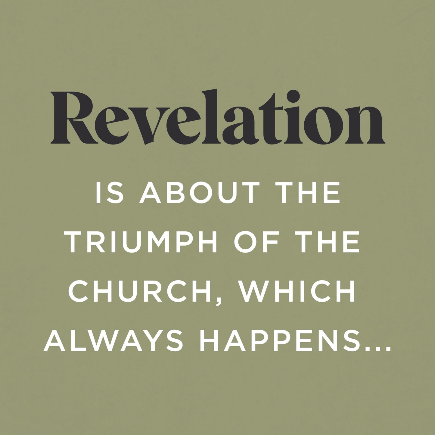 When the Man Comes Around: A Commentary on the Book of Revelation