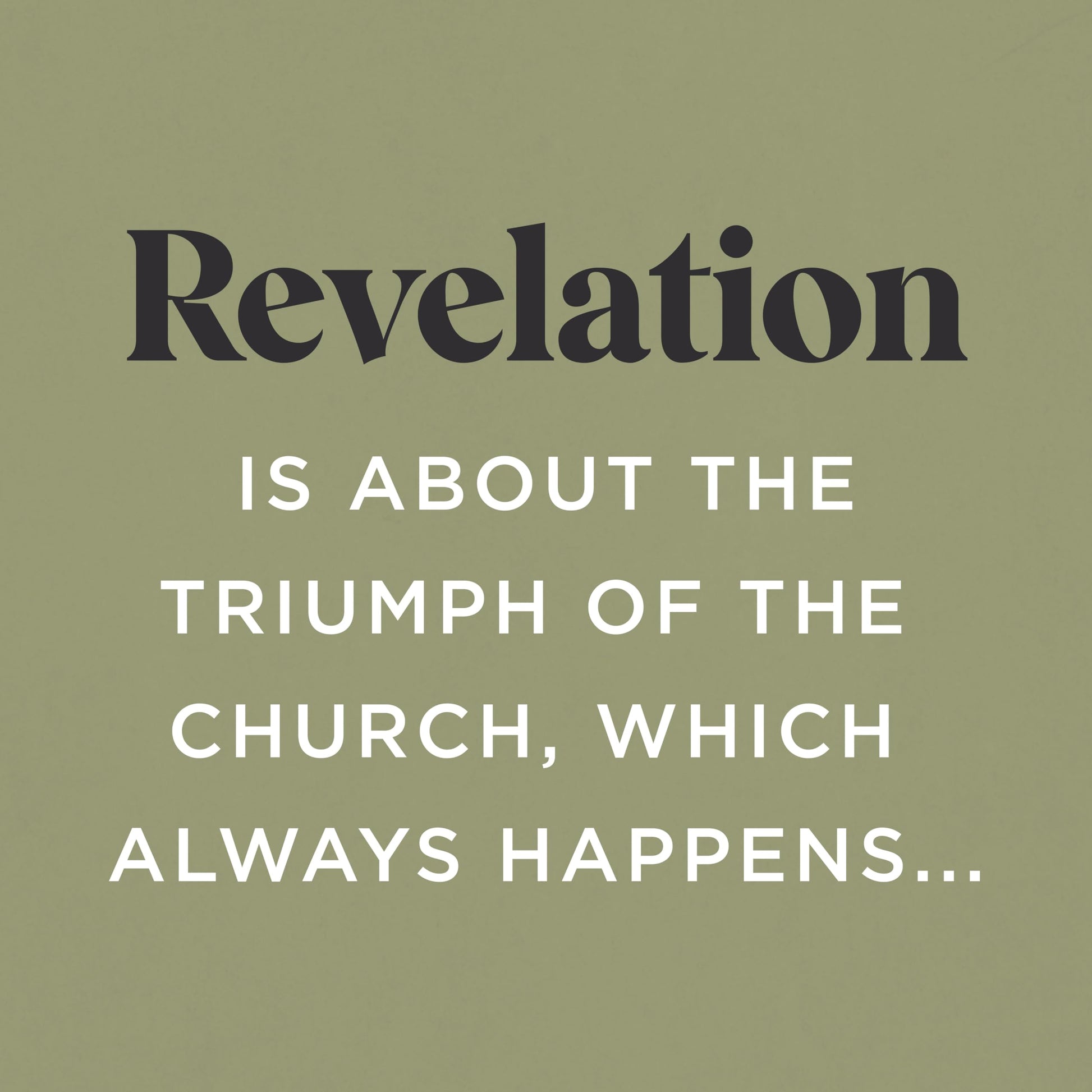 When the Man Comes Around: A Commentary on the Book of Revelation