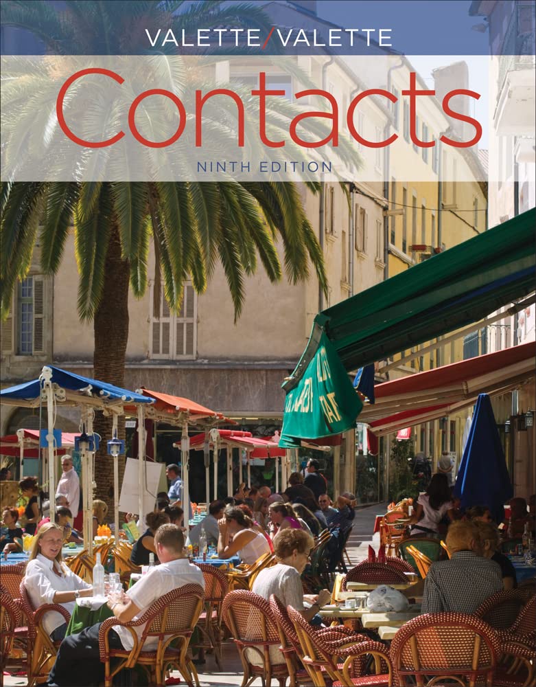Student Activities Manual for Valette/Valettes Contacts: Langue et culture franaises, 9th