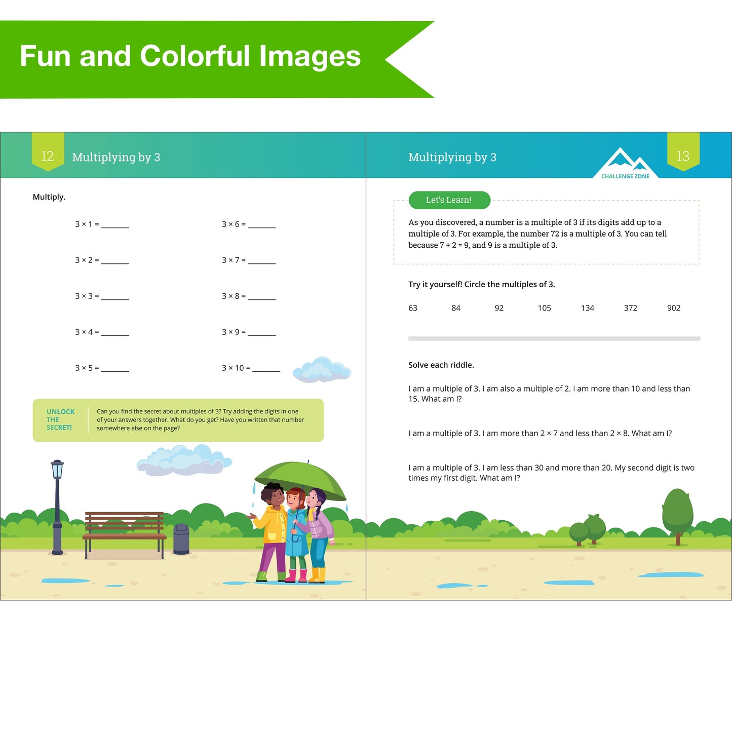 IXL Multiplication 3rd Grade Math Workbook, Mathematics Book for Kids Ages 8-9 Covering Times Table Facts and Properties, Models for Multiplying, and More