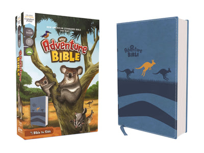 NASB, Adventure Bible, Leathersoft, Blue, Full Color Interior, Red Letter, 1995 Text, Comfort Print