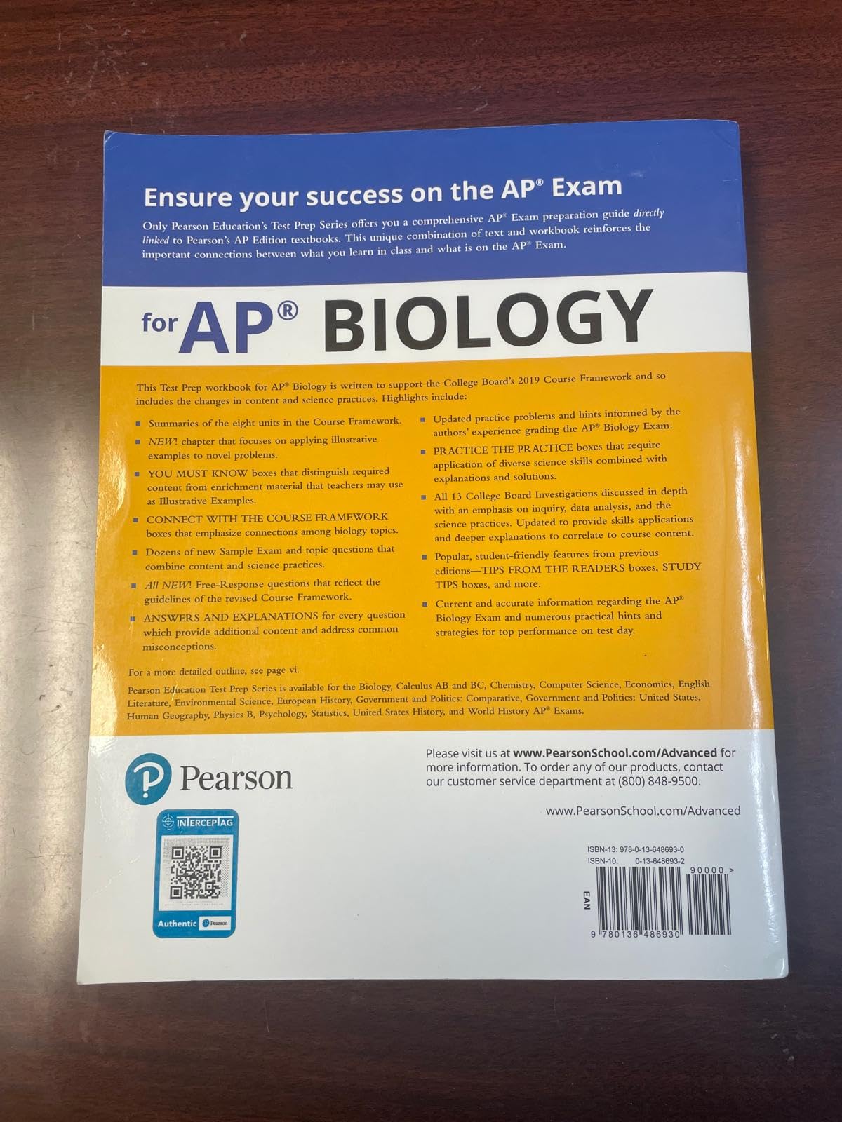 Test Prep Series AP Biology for Campbell Biology 12th edition
