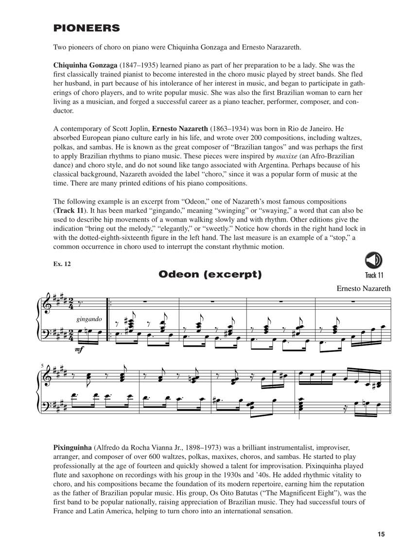Brazilian Piano - Choro, Samba, and Bossa Nova Hal Leonard Keyboard Style Series (Book/Online Audio)