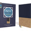 NIV Study Bible, Fully Revised Edition (Study Deeply. Believe Wholeheartedly.), Leathersoft, Navy/Tan, Red Letter, Comfort Print