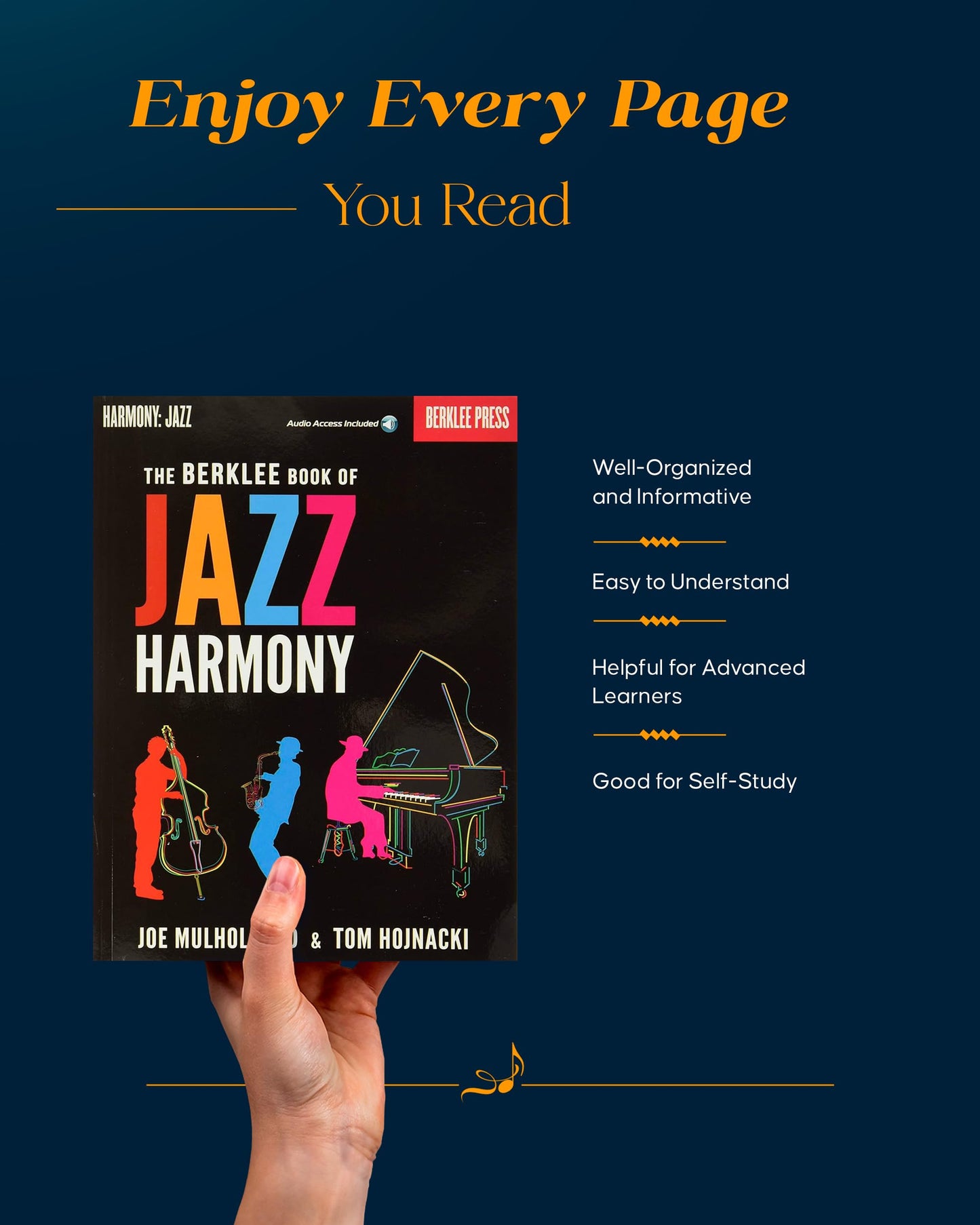The Berklee Book of Jazz Harmony - Jazz Theory Guidebook Covering Basic Chord Types and Their Tensions - Jazz Book with Composition, Arranging, and Improvisation Studies
